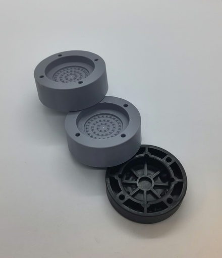 Kit 4 : Gomme / Patin antivibration pieds - Lave linge / Sèche linge - Universel