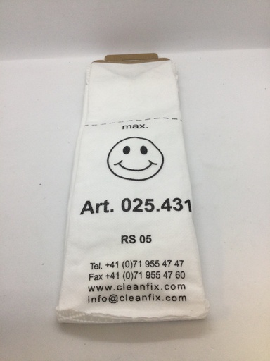 [025.431] Kit 5 sacs  - RS05 - 025.431 - aspirateur dorsal - Cleanfix