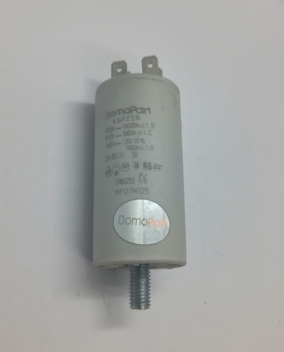Condensateur 4uF DomoPart (vissé) 450Vac