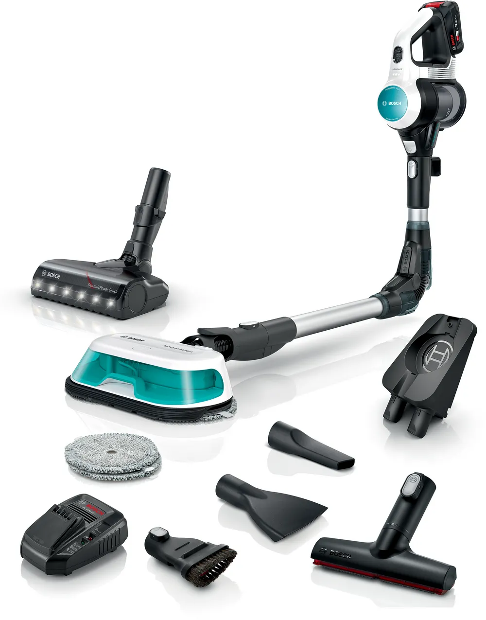 Aspirateur Balai Aqua - Bosch Unlimited ProHygienic