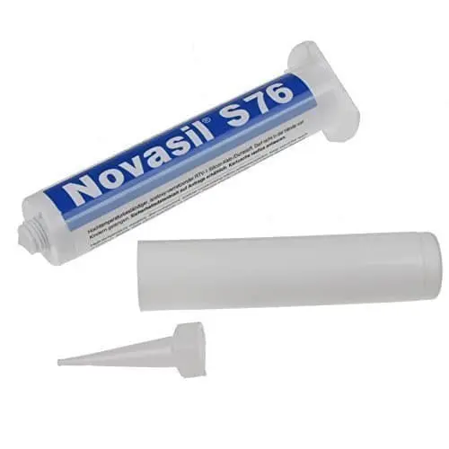 [00.72.47] Silicone haute température anthracite / 80ml / -40°C à +285°C / Vitrocéramique - Induction - Four / Novasil S76