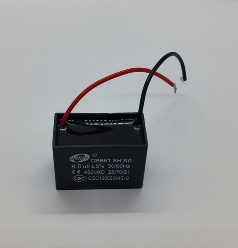 Condensateur 8uF CBB61 450Vac