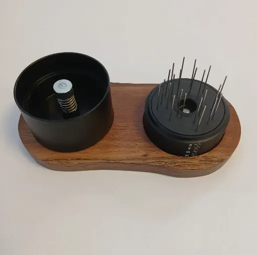 Tasseur à café (Tamper) 51mm 2en1 machine à café avec support en bois - Universel