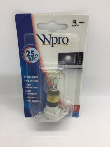 [#5724003] Ampoule halogène - A Base - 25W - 230V - Micro-onde - 481281728331- Wpro