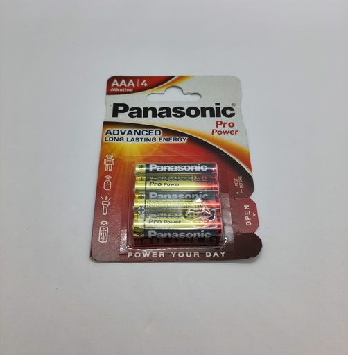[#M303051] Pile Alkaline (4x) LR03 - AAA - 1.5V - ø10x43mm - Panasonic / Universel