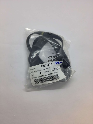 [#G823425] Courroie Poly V (rainure) 1228 H6 x 9.2mm - Universel