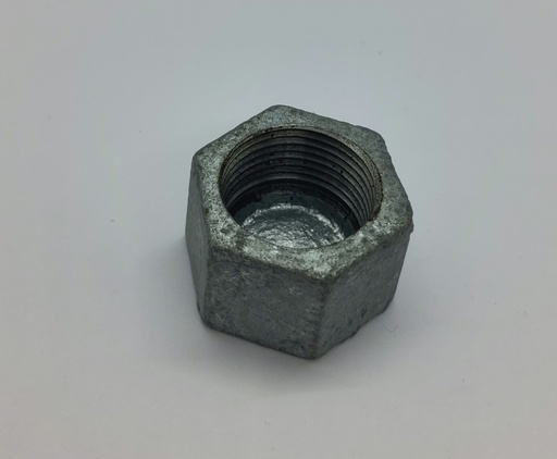 Bouchon femelle 3/4" avec système pour joint à Teflon (en supplément) - Acier Zc