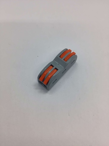 Connexion borne Wago 2 voies droit - 1 à 2.5mm² - Universel