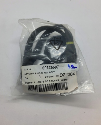 [#D345177] Courroie Poly V (rainure) 1182 J5 x 11.8mm - Universel