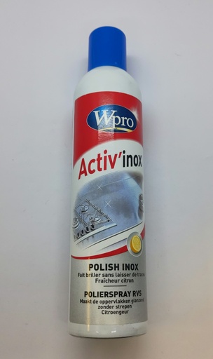 [484000008495] Nettoyant surface inox en spray - POLISH INOX - Wpro - Universel