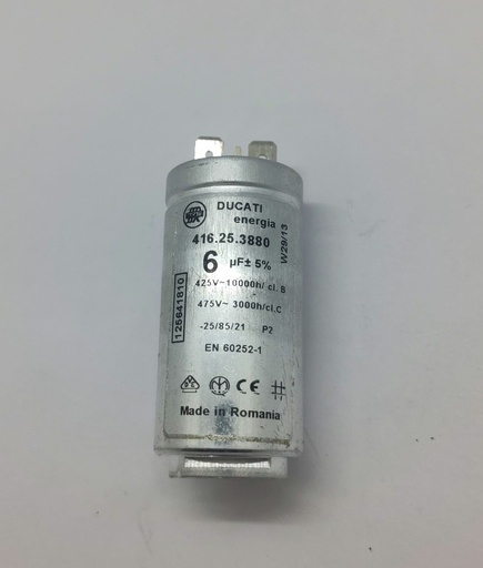 [#H356105] Condensateur 6uF Electrolux Ducati (clipé) 450Vac