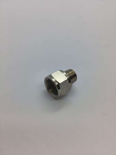 Raccord mâle 1/4" x  femelle 3/8"- Inox - Universel