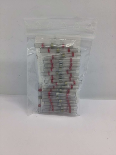 [#6010952] Kit Connecteur à soudure isolé en nylon 0,5-1,5mm² - rouge - Universel