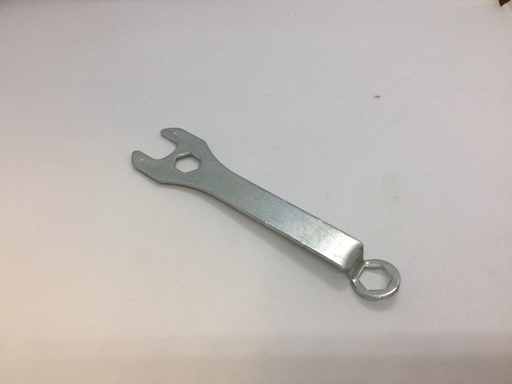 Clé spécial plate - ouverture fourche 17mm - ouverture œillet 13mm