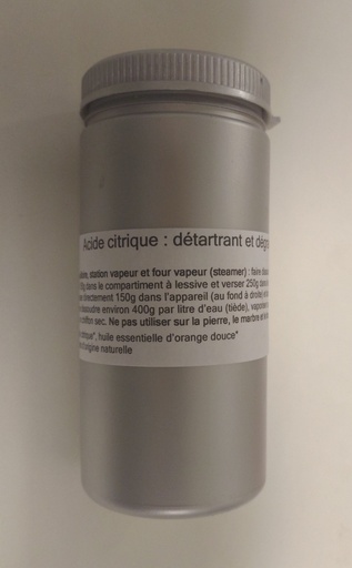 Acide citrique - Anticalcaire et Antioxydant - Universel - 1 dose - 250g